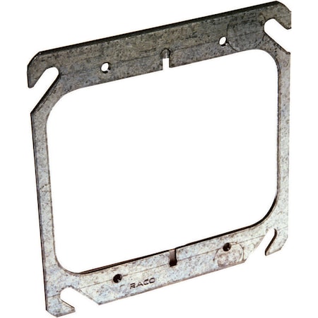 Raco Electrical Box Cover, 2 Gangs Gang, Steel, Flat Cover Type 791